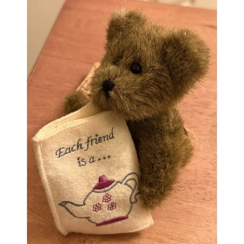 BOYDS MINI Jointed BEAR named Verna - Head Bean Collection‎ 6